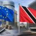 Trinidad and Tobago EU tax list delisting shown with EU and Trinidad and Tobago flags in Brussels