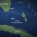 Florida-to-Cuba maritime map illustrating location of Cuban border guard shooting