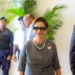 Kamla Persad-Bissessar arriving at the CARICOM Summit with security detail