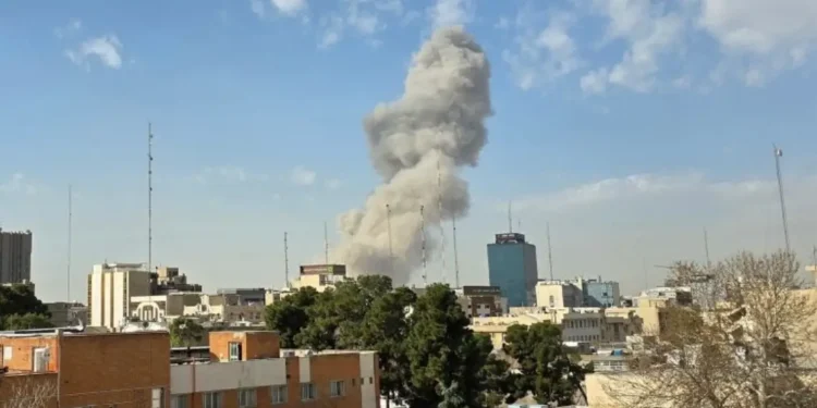 US Strikes Iran as smoke rises over Tehran following reported explosions