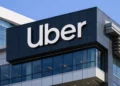 Uber headquarters building with company signage as Uber ordered to pay $8.5M following a federal jury verdict