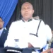St Lucia Police Financial Crackdown: Police Commissioner Verne Garde seated with Prime Minister Philip J. Pierre at a public event
