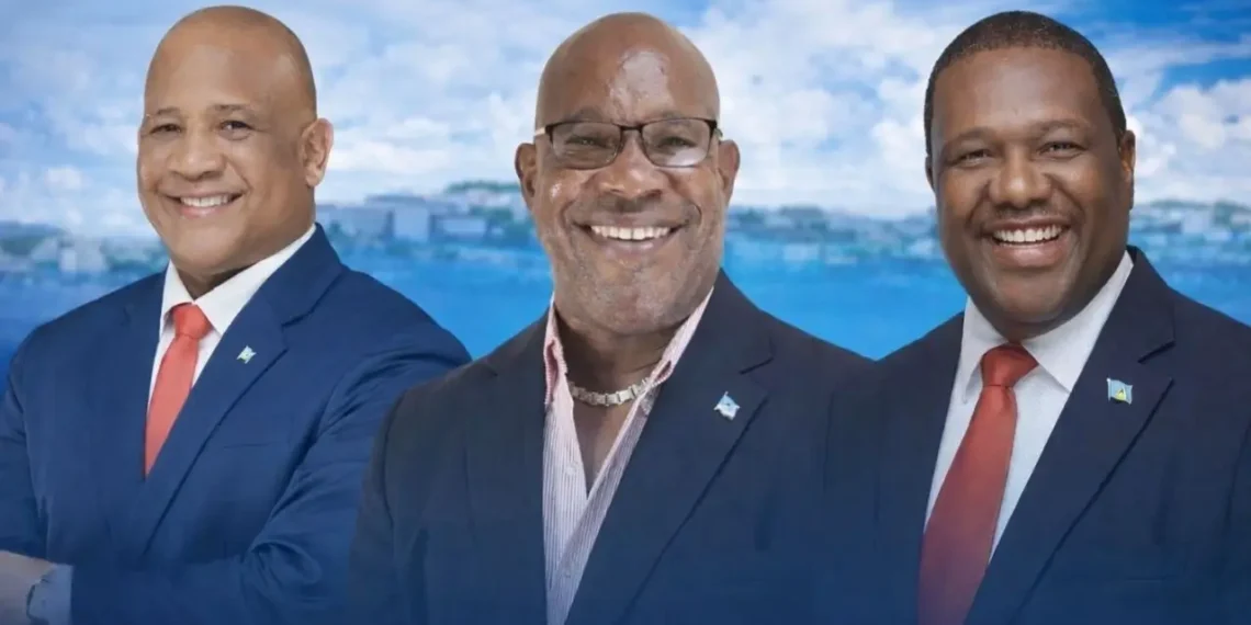 Ernest Hilaire, Richard Frederick and Alva Baptiste in a composite image tied to the St Lucia ministers’ silence story