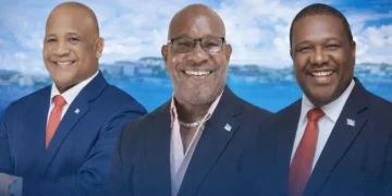 Ernest Hilaire, Richard Frederick and Alva Baptiste in a composite image tied to the St Lucia ministers’ silence story