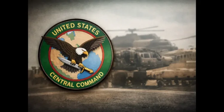 U.S. Central Command emblem displayed after report that 3 U.S. Troops Killed in Operation Epic Fury