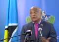 Ernest Hilaire speaking on St Lucia will keep CIP during press briefing