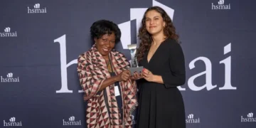 Martinique Tourism Authority team receives a Silver Adrian Award at the HSMAI ceremony in New York