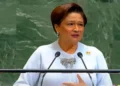 Kamla Persad-Bissessar leadership highlighted during an official address in Trinidad and Tobago