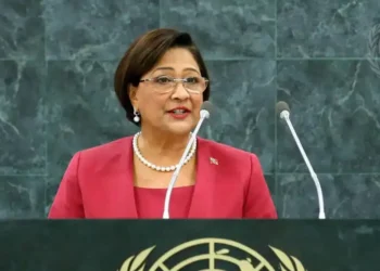 Trinidad and Tobago Prime Minister Kamla Persad-Bissessar ahead of the Shield of the Americas summit