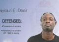 Kayious Desir charged in Dennery cocaine arrest for possession of cocaine and intent to supply