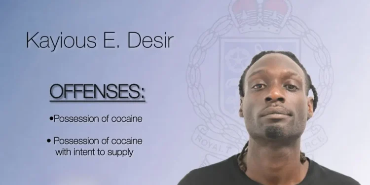 Kayious Desir charged in Dennery cocaine arrest for possession of cocaine and intent to supply