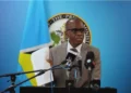Prime Minister Philip J Pierre speaking about rising oil prices and St Lucia’s economic outlook during a press briefing