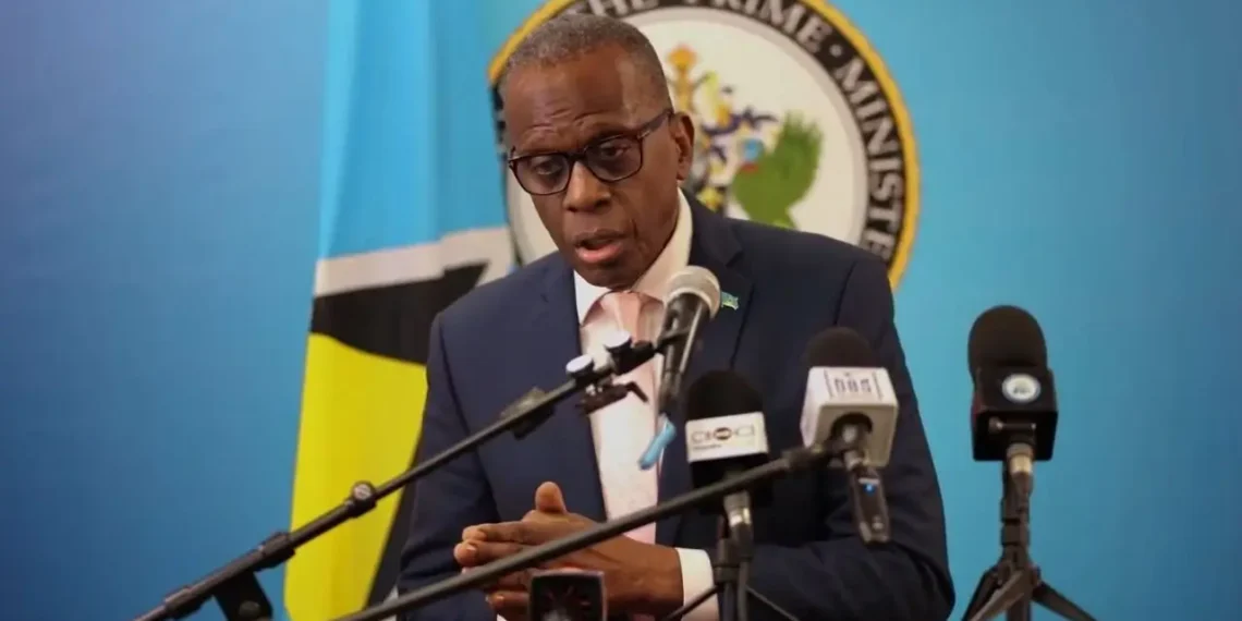 St Lucia $2.18B budget announcement by Prime Minister Philip J. Pierre during press briefing