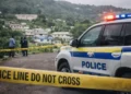 Illustrative image of police at the scene of the Desruisseaux fatal stabbing in St Lucia