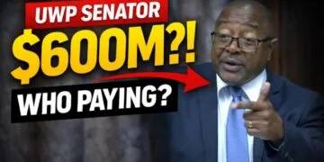 UWP Senator Titus Preville speaking in Senate on $600M borrowing debate