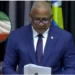 Ernest Hilaire in Parliament during debate over St Lucia passport warning and Iranian CIP controversy