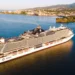Cruise growth in Martinique as an MSC cruise ship arrives near Fort-de-France harbor.
