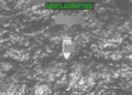 Thermal image of a vessel in the Eastern Pacific before the U.S. Strike Kills 4 operation, according to SOUTHCOM.