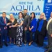Aruba Tourism Authority officials accept the 2026 Aquila Whalesong Award at Seatrade Cruise Global