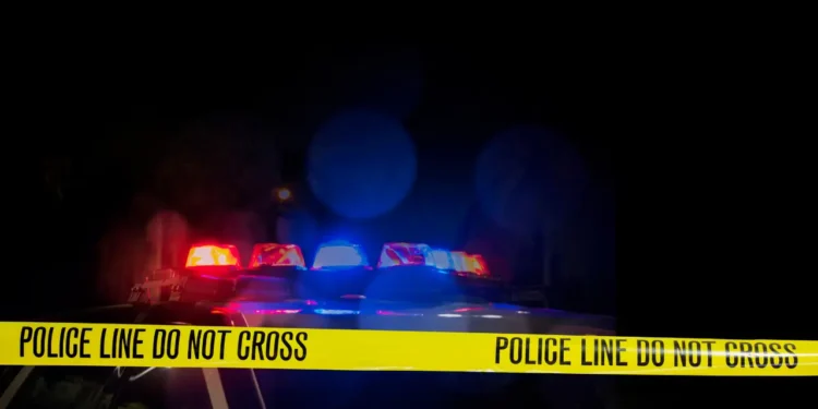 Man shot dead in Marchand illustrative image showing police lights and crime scene tape