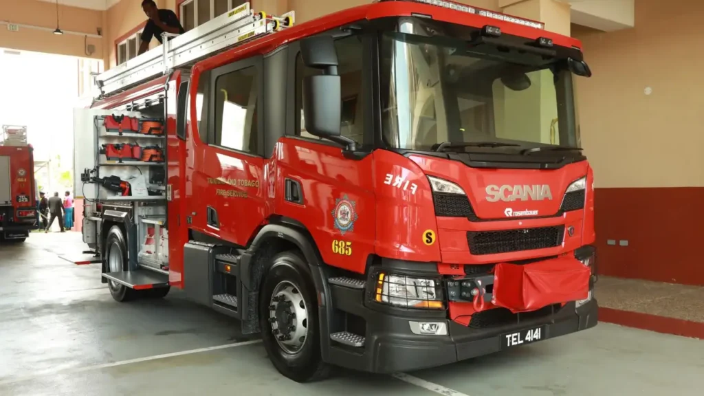 New fire tender delivered under Trinidad fire service expansion plan
