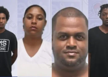 Southern police raid suspects in Vieux Fort showing four individuals charged after firearms, ammunition and drugs were recovered during targeted operation