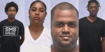 Southern police raid suspects in Vieux Fort showing four individuals charged after firearms, ammunition and drugs were recovered during targeted operation