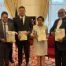 Prime Minister Kamla Persad-Bissessar meets committee members during Trinidad and Tobago Energy Recovery discussions