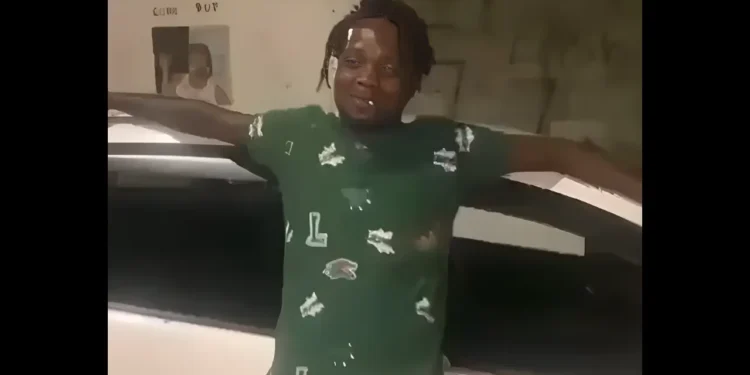 Kayson Simon, also known as “Bigs,” pictured leaning against a vehicle in an undated photo linked to the Soufriere deadly shooting investigation.