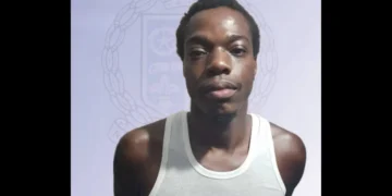Dan Decuoine Phillip, the Pigeon Point shooting suspect captured by police in Vieux Fort.