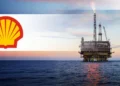 Shell gas boom image showing an offshore platform tied to Trinidad and Tobago energy expansion