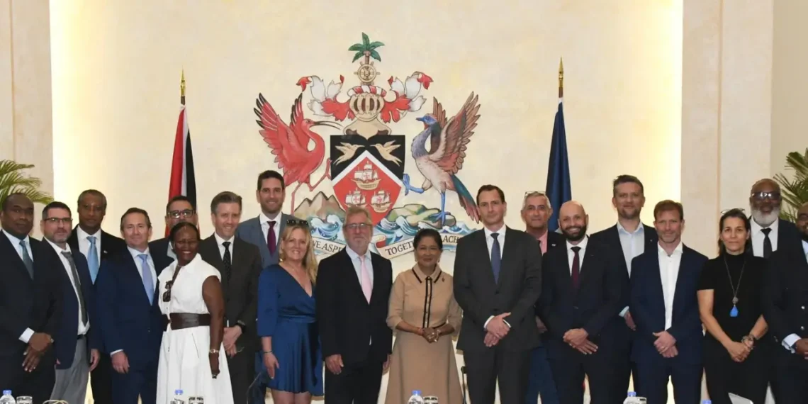 Kamla pushes French investment agenda as PM meets delegation at Office of the Prime Minister Trinidad and Tobago