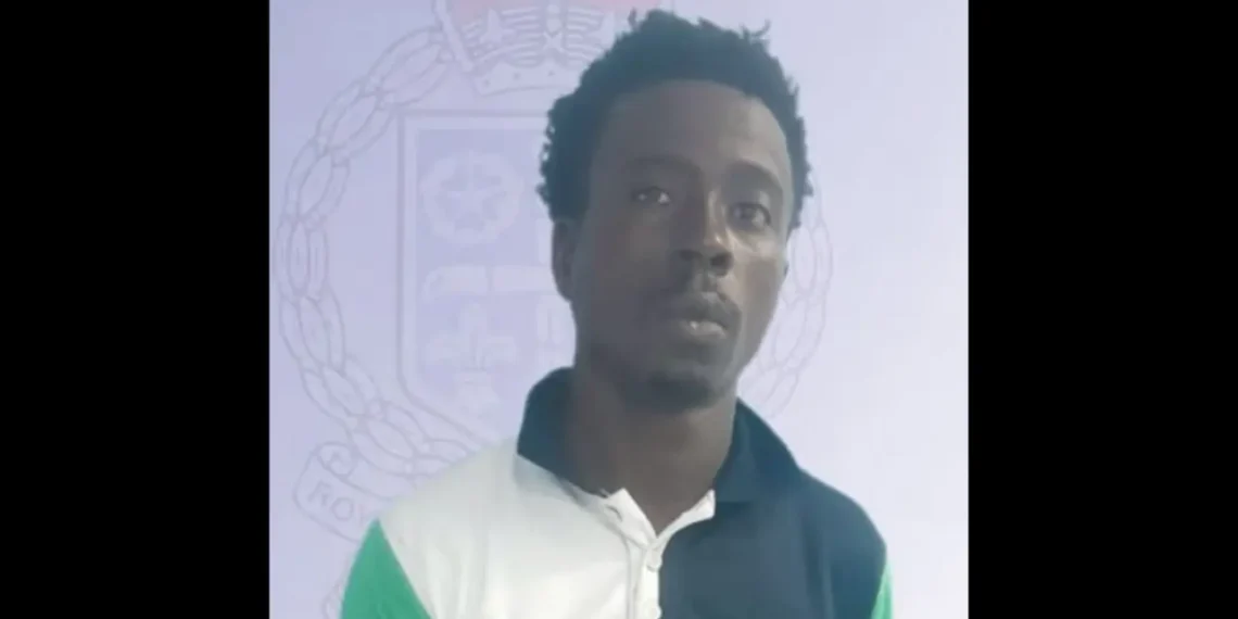 Kimani Thomas, the Soufriere man charged with firearm and ammunition offences.