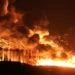 Venezuela PDVSA Gas Blast engulfs industrial facility in heavy black smoke and flames at night, Lake Maracaibo May 2026