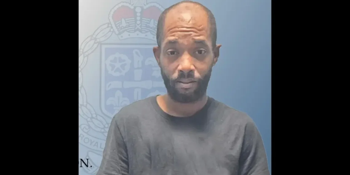Official police charge graphic showing Joshua Paul after a Massade shooting murder charge was filed in the fatal Gros Islet case.