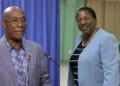Keith Rowley and Pennelope Beckles pictured in a composite image tied to the PNM leadership crisis debate.