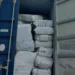 Drug Seizure Turns Cold as open shipping container is seen packed with wrapped bundles in St Lucia