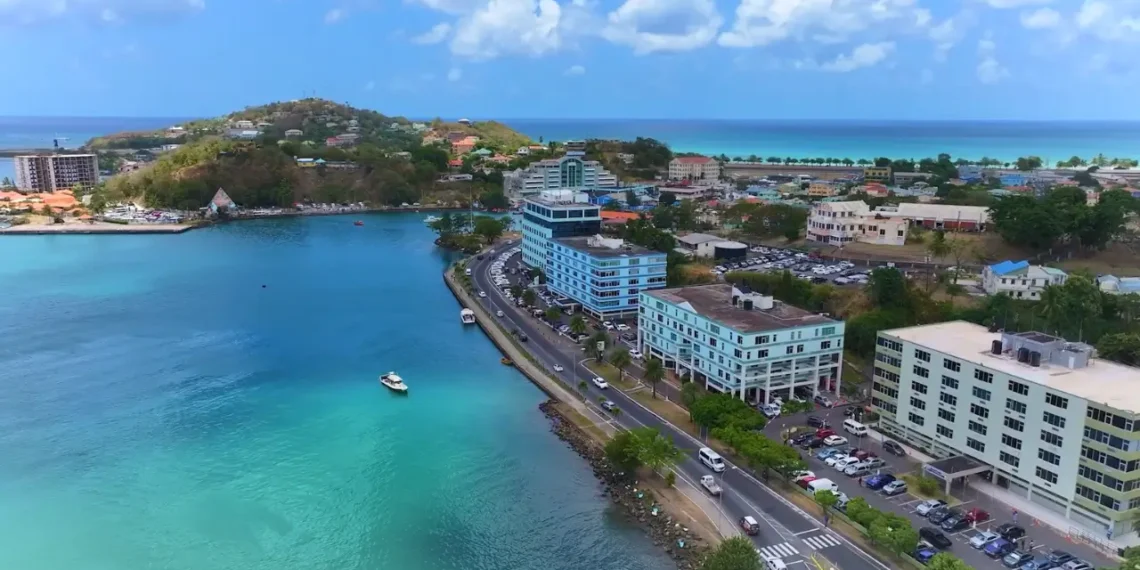 St Lucia services sector slump reflected in Castries business district amid uneven economic recovery