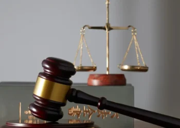 Gavel and scales of justice symbolising the St Lucia unlawful detention ruling.