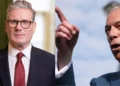 Keir Starmer and Nigel Farage shown side by side following the UK local elections that delivered major Reform UK gains and heavy Labour losses.