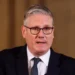 Keir Starmer speaks at a press conference as UK Prime Minister