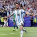 Messi Breaks World Cup Record as Lionel Messi celebrates during Argentina's match against Austria at World Cup 2026.