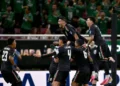 Mexico Clinches Group A as players celebrate after defeating South Korea at the 2026 FIFA World Cup.