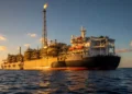 Stabroek cost recovery driven by rising output from offshore FPSO vessels like this one (illustrative image)