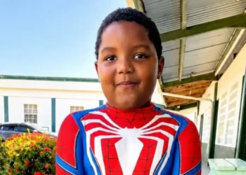 Kervil Lawrence, a kindergarten student at Piaye Combined School