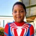 Kervil Lawrence, a kindergarten student at Piaye Combined School
