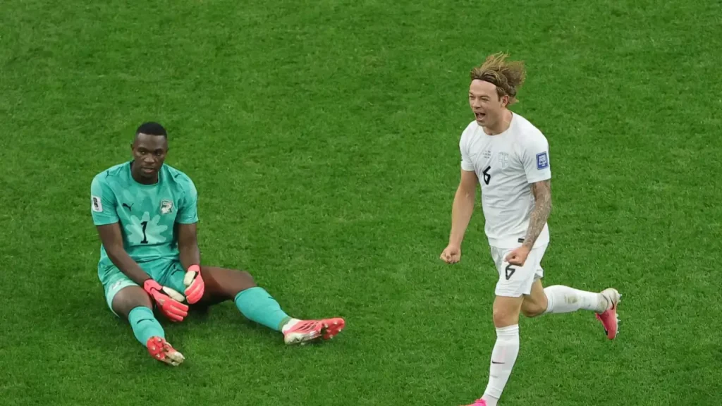 Norway players celebrate their World Cup knockout drought-ending run past Côte d'Ivoire in the Round of 32.