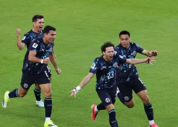 Paraguay stuns Germany as players celebrate a World Cup 2026 goal, illustrative image. Credit: FIFA World Cup