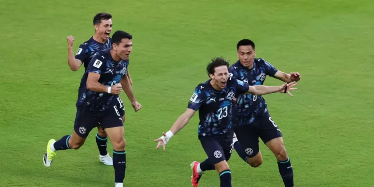Paraguay stuns Germany as players celebrate a World Cup 2026 goal, illustrative image. Credit: FIFA World Cup