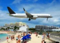 Aircraft landing in St Maarten as Caribbean air capacity declines